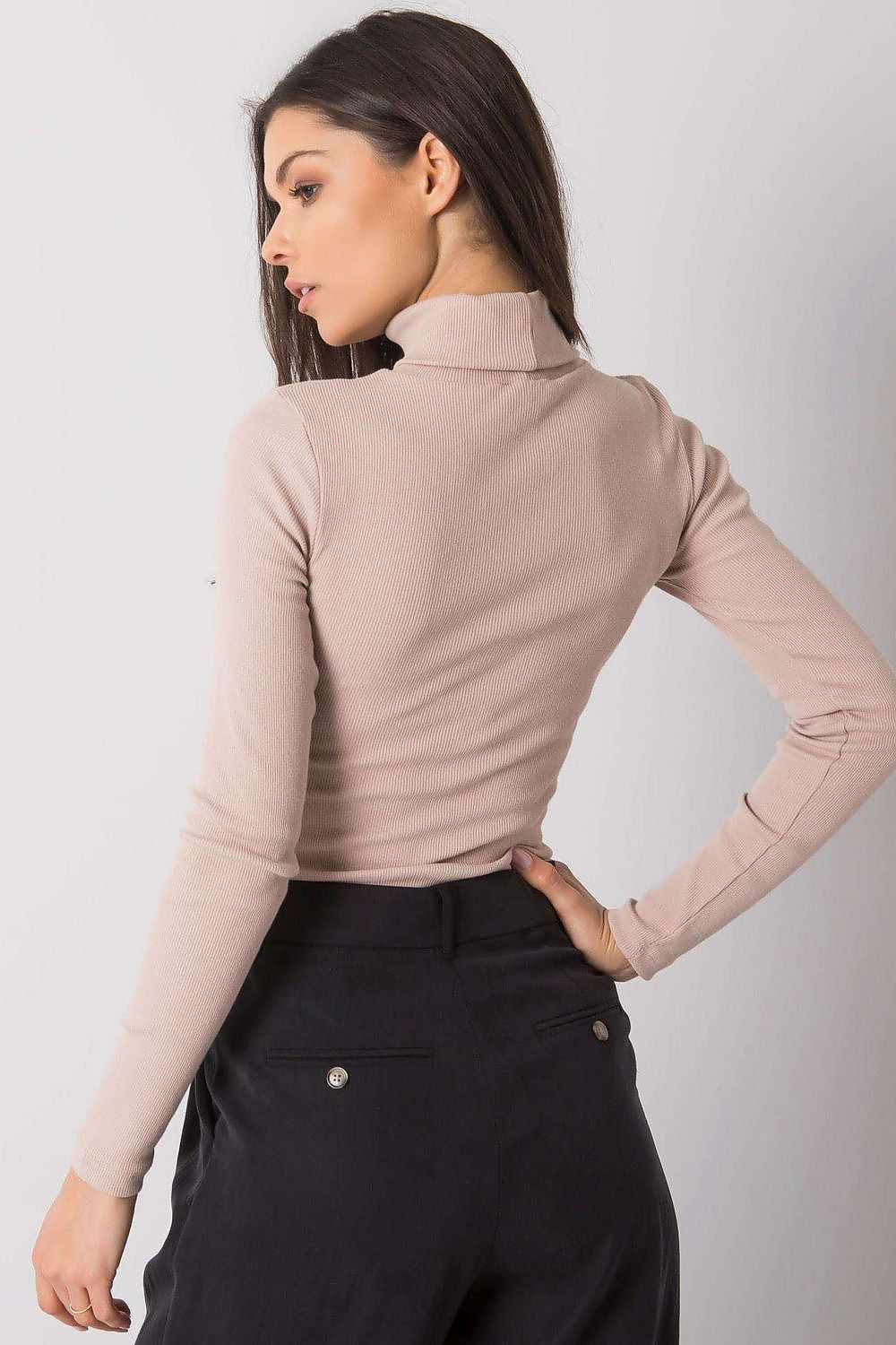 Dolcevita in cotone a costine - 173403