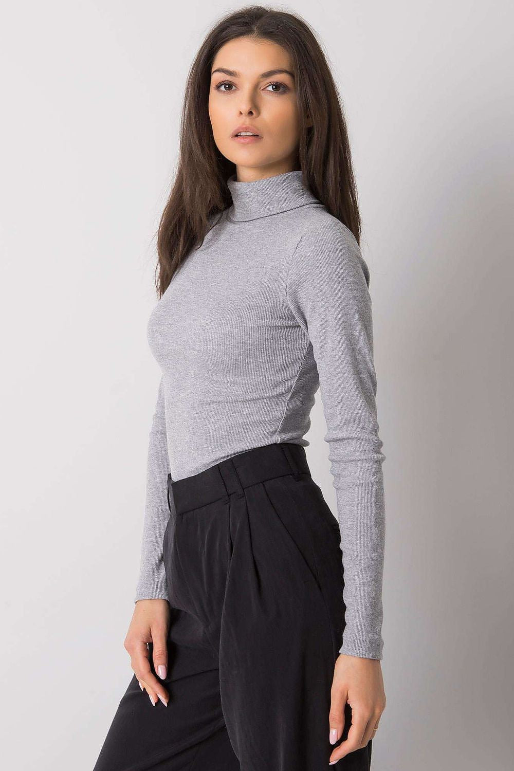 Dolcevita in cotone a costine - 173403