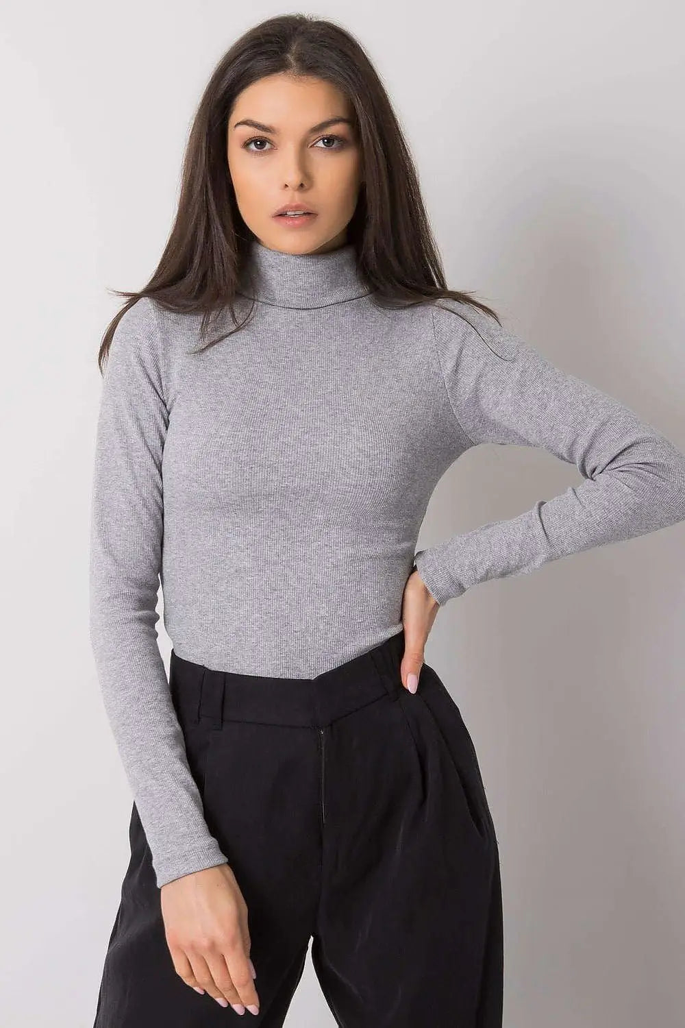 Dolcevita in cotone a costine - 173403