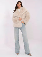 Eco-pelliccia corta da donna - 221418