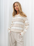 Elana - Maglione Elegante Stile Polo da Donna in Viscosa