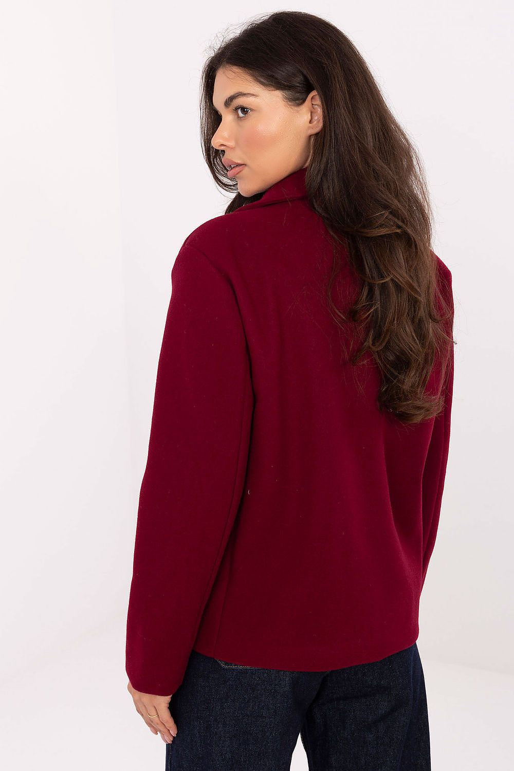 Elegante cappotto corto da donna con revers - GIADA - 217853