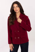 Rosso / Universale Elegante cappotto corto da donna