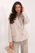 Beige 2 / Universale Elegante cappotto corto da donna