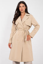 Marrone / Universale Elegante trench da donna - 223823