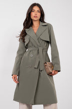 Verde / Universale Elegante trench da donna - 223823
