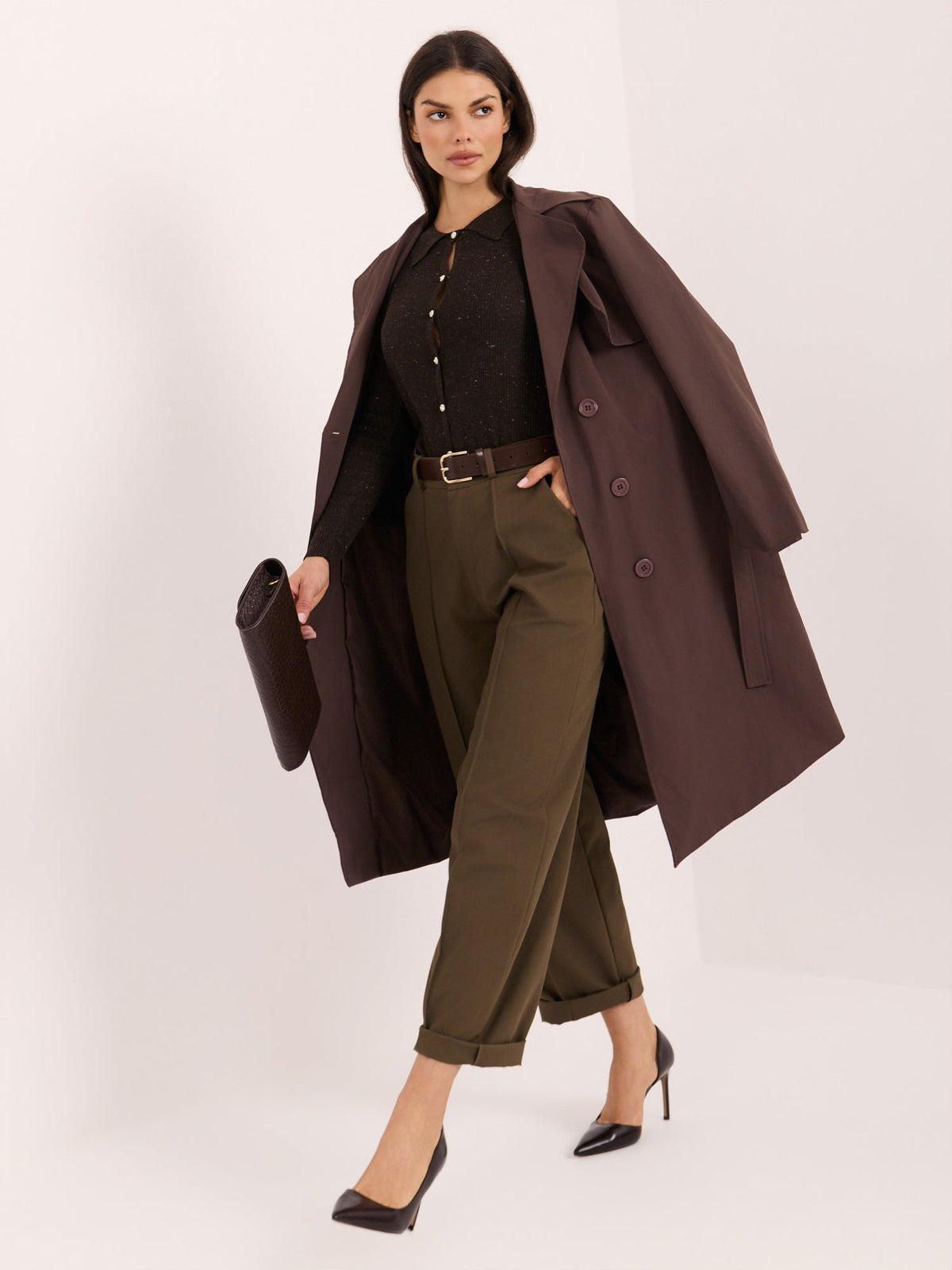 Eliana - Cardigan Elegante a Costine con Colletto Stile
