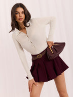 Taglia unica / Grigio Chiaro Eliana - Cardigan Elegante