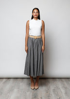 Gonna con cintura in 100% cotone - 702221