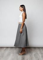 Gonna con cintura in 100% cotone - 702221