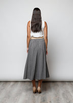 Gonna con cintura in 100% cotone - 702221