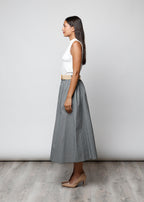 Gonna con cintura in 100% cotone - 702221