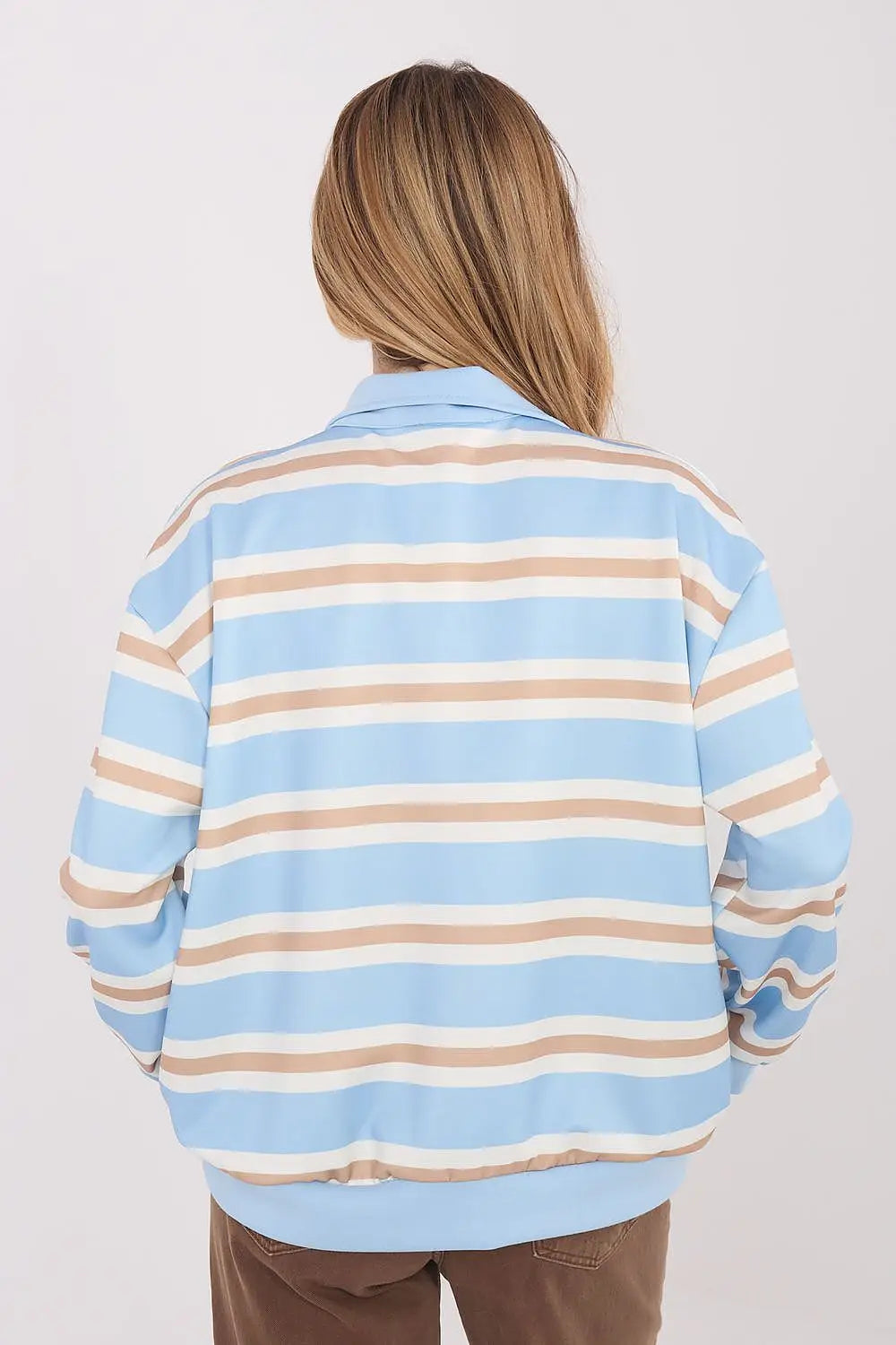 Felpa casual da donna in viscosa elasticizzata con motivo