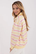 Felpa casual da donna in viscosa elasticizzata con motivo