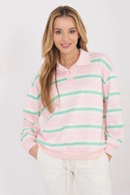 Felpa casual da donna in viscosa elasticizzata con motivo