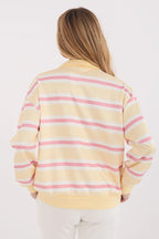 Felpa casual da donna in viscosa elasticizzata con motivo