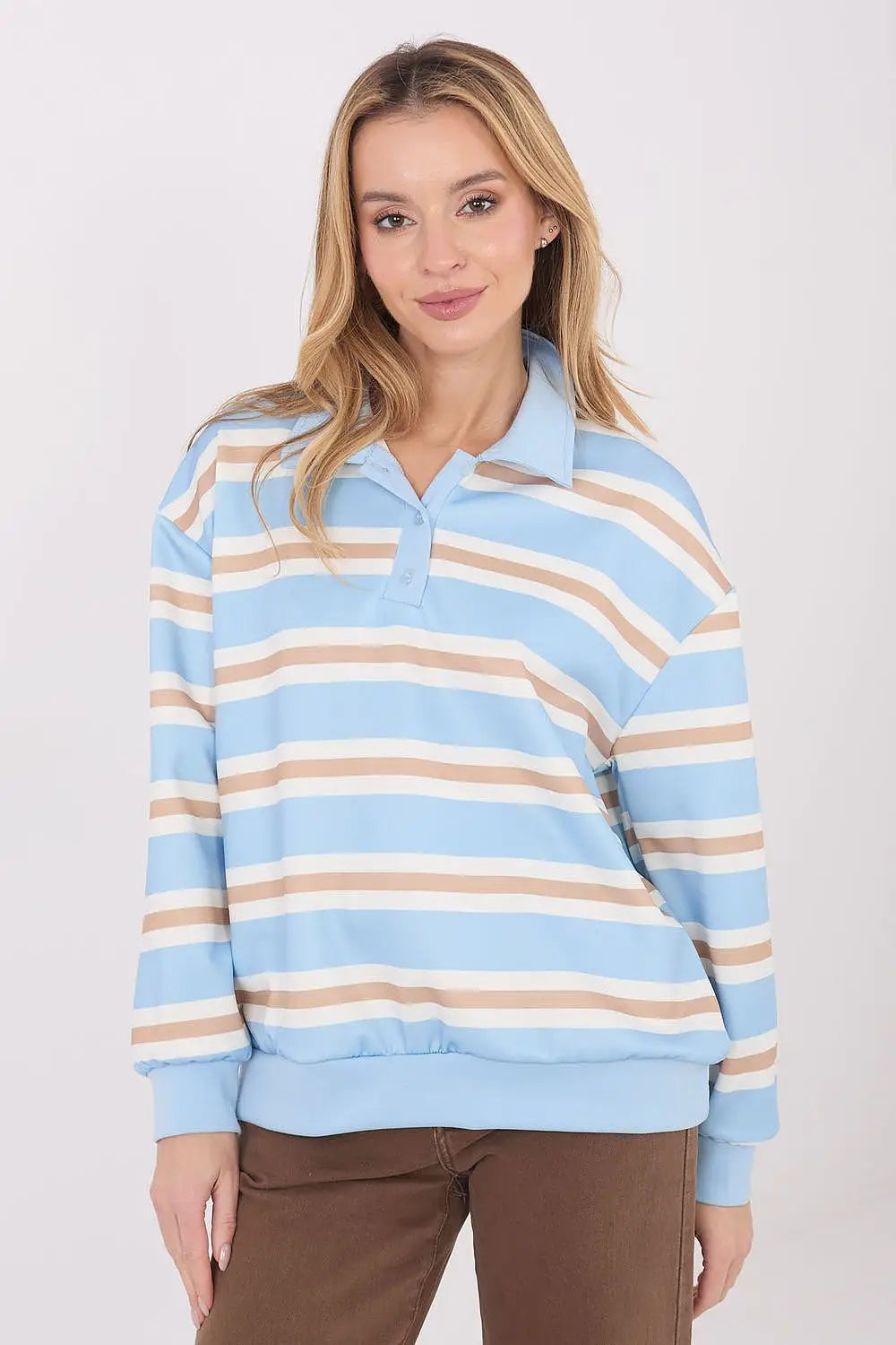 Felpa casual da donna in viscosa elasticizzata con motivo