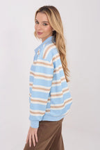 Felpa casual da donna in viscosa elasticizzata con motivo