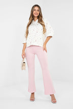 Felpa casual da donna con stampa floreale e cappuccio