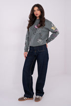 Felpa casual da donna con stampe - 222377