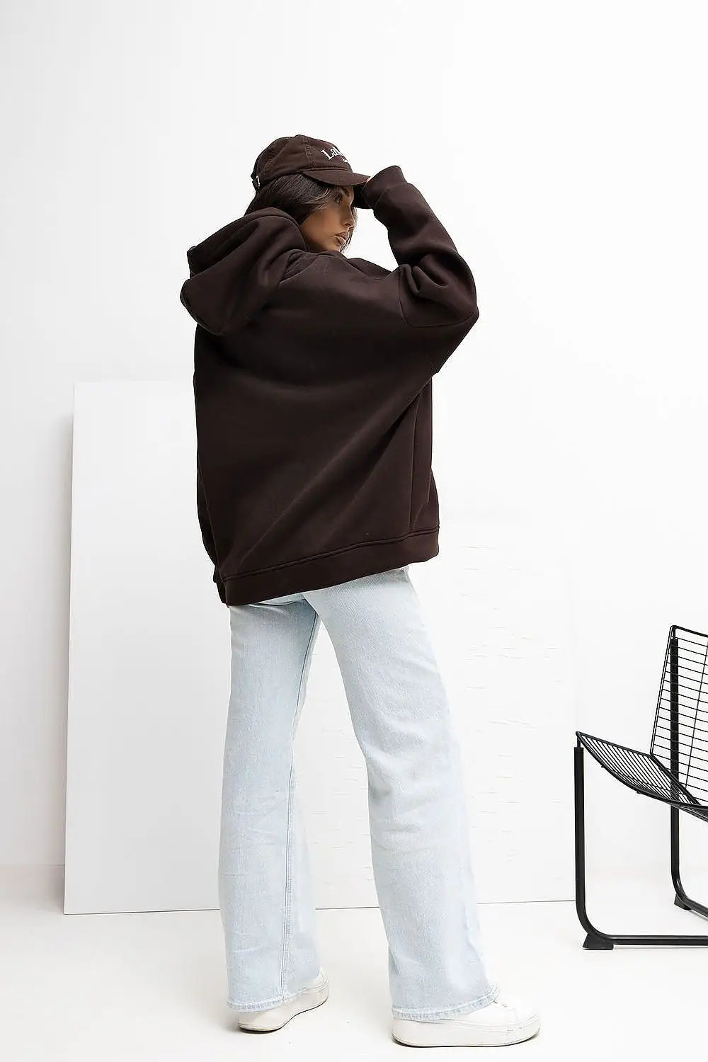 Felpa da donna con cappuccio plain - 221621