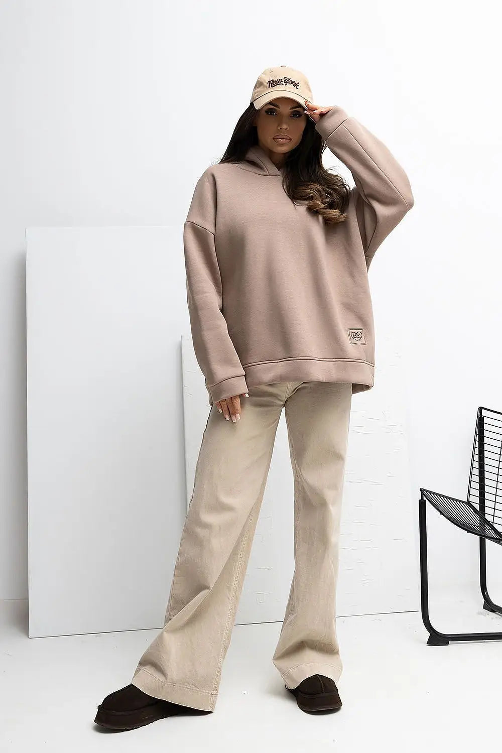 Felpa da donna con cappuccio plain - 221621