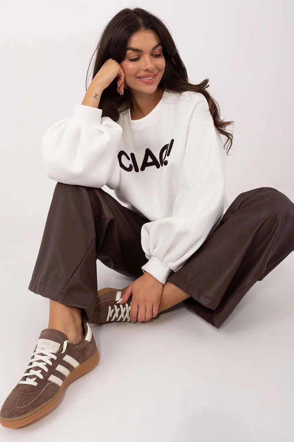 Felpa da donna in cotone elasticizzato - 220859