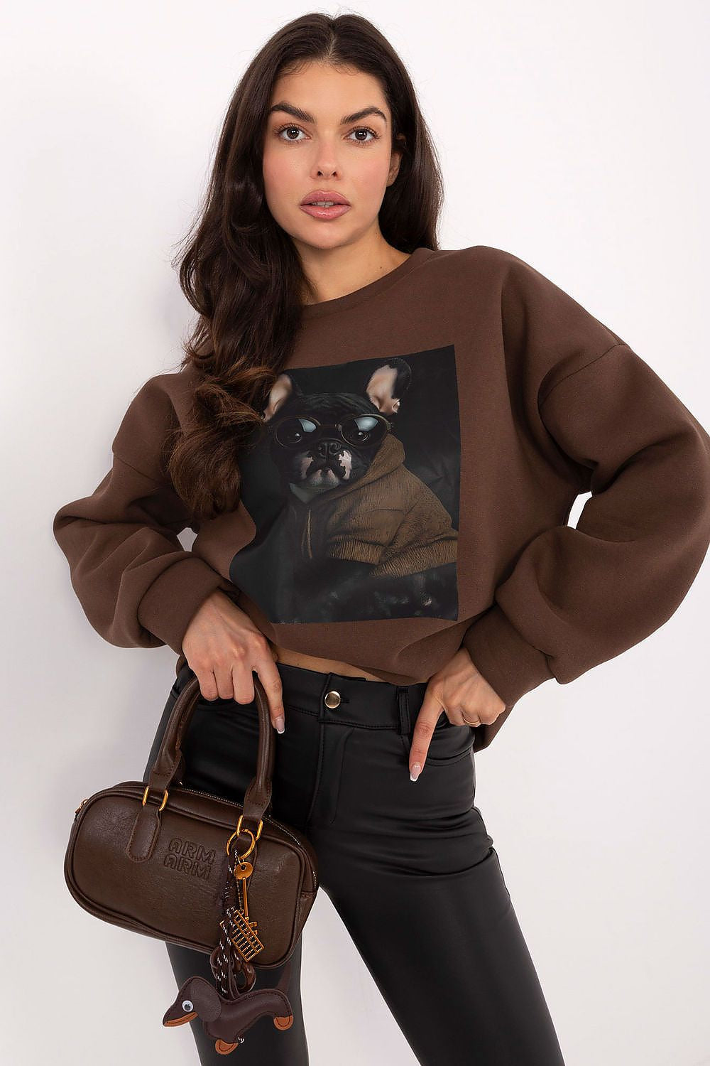 Marrone / Universale Felpa da donna - 223194