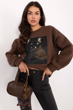 Marrone / Universale Felpa da donna - 223194