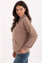 Felpa da donna in cotone elasticizzato - 217563