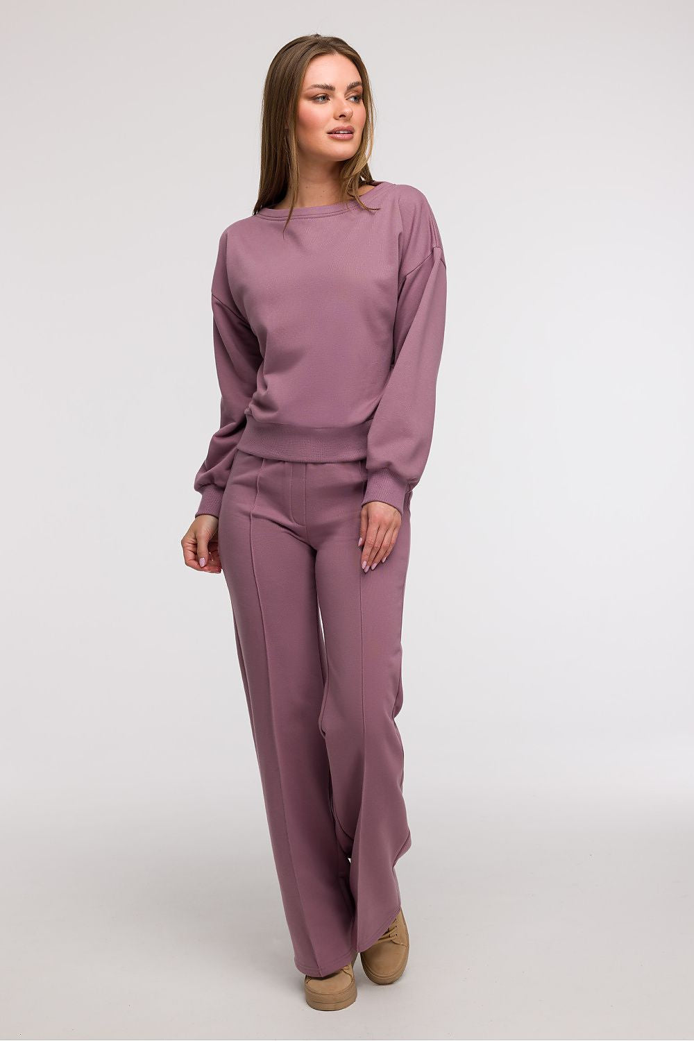 Felpa da donna in cotone elasticizzato - LEISURE - 211525