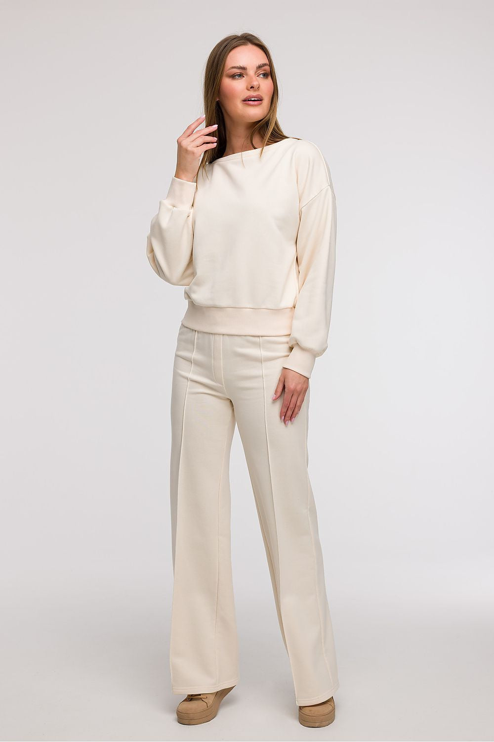Felpa da donna in cotone elasticizzato - LEISURE - 211525