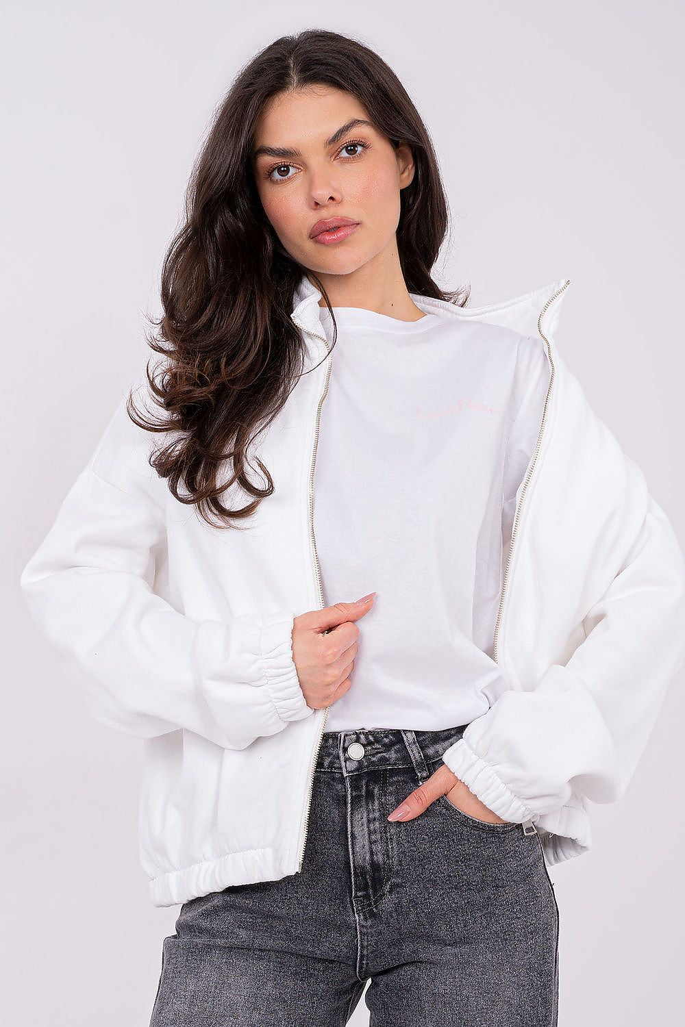 Felpa da donna in cotone elasticizzato - ORY - 225078