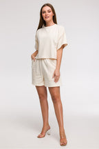 Felpa da donna a manica corta - LEISURE - 211519