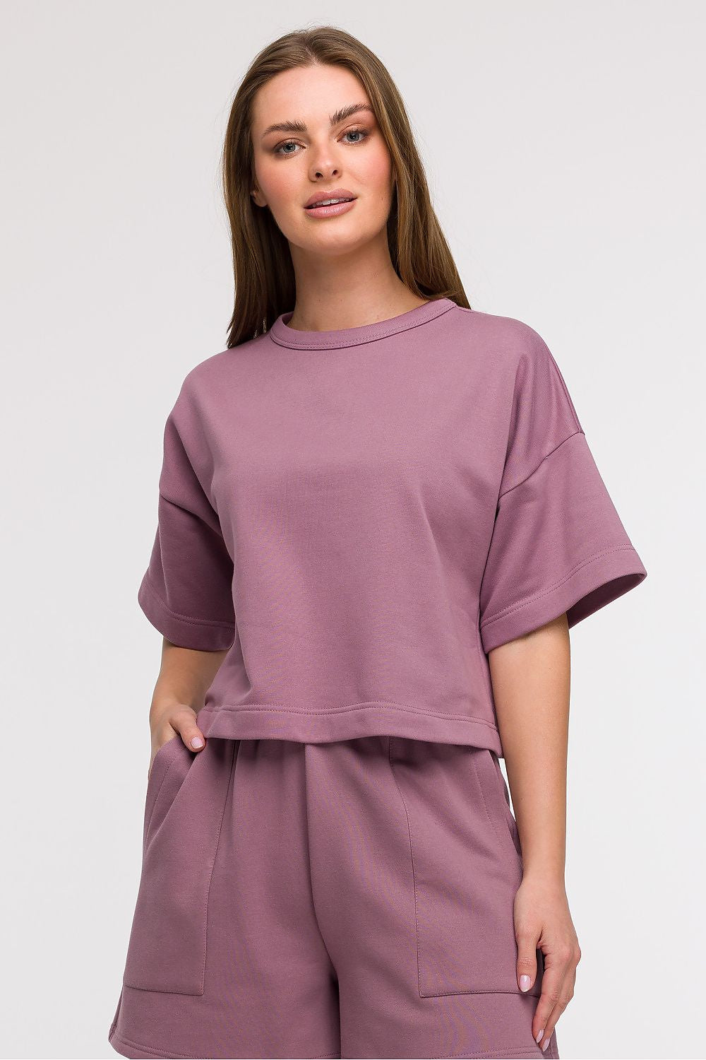 Viola / S/M Felpa da donna a manica corta - LEISURE - 211519