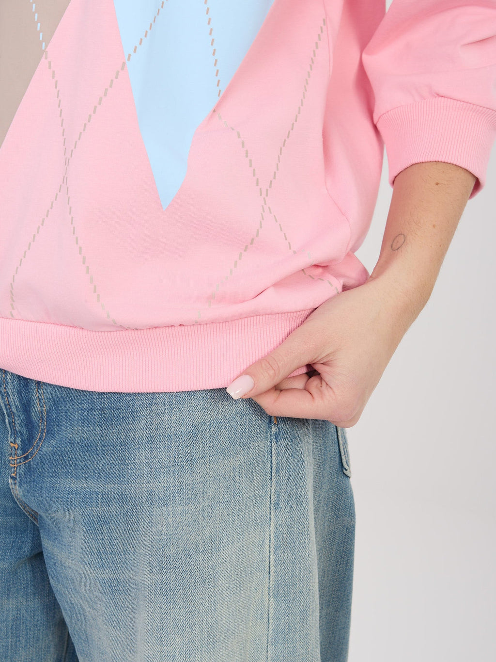 Felpa leggera in cotone elasticizzato (Denise)