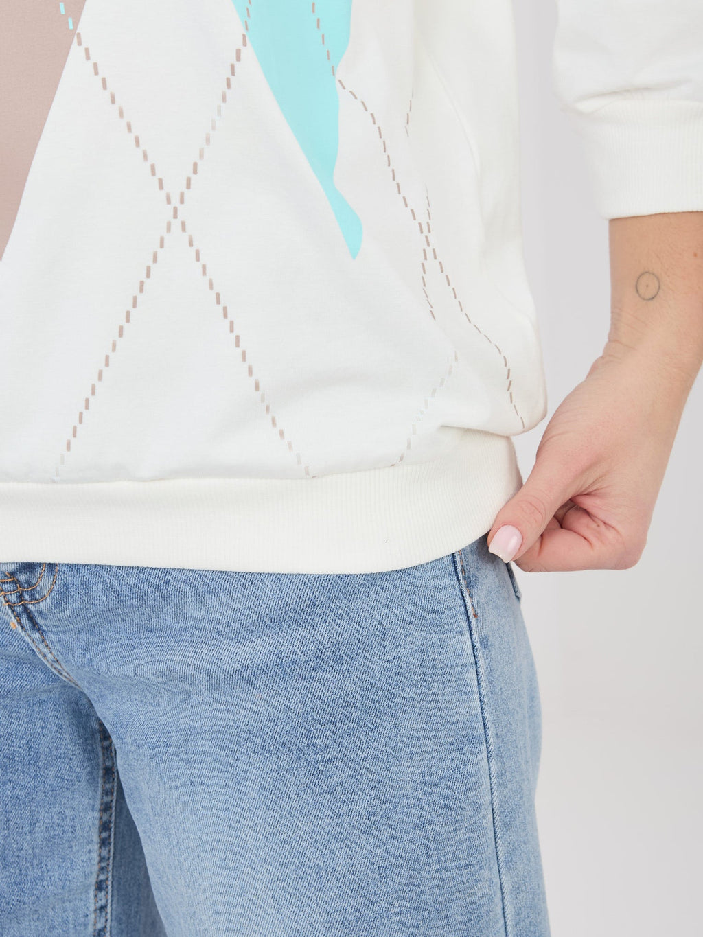 Felpa leggera in cotone elasticizzato (Denise)