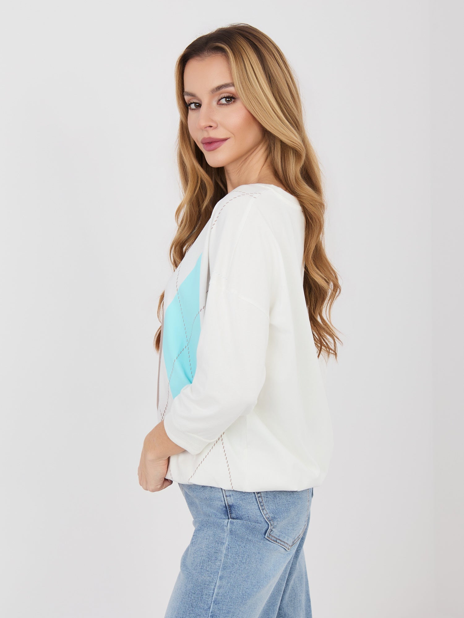 Felpa leggera in cotone elasticizzato (Denise)