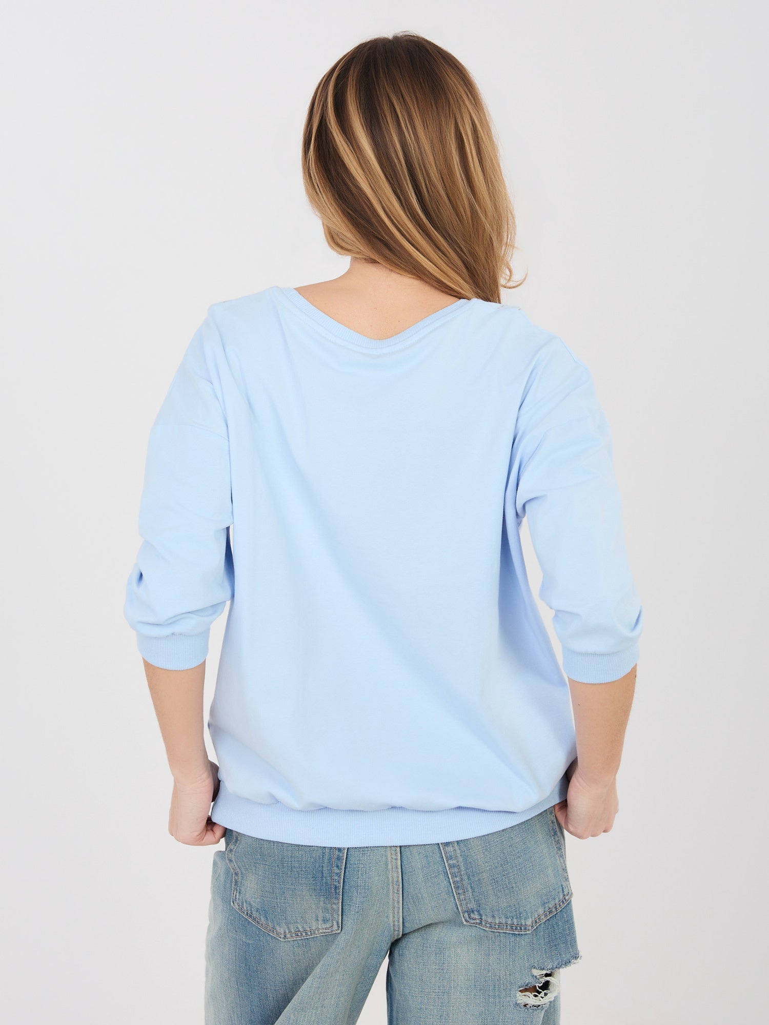 Felpa leggera in cotone elasticizzato (Denise)