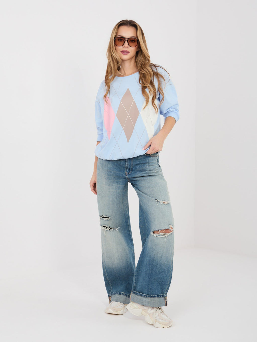 Felpa leggera in cotone elasticizzato (Denise)