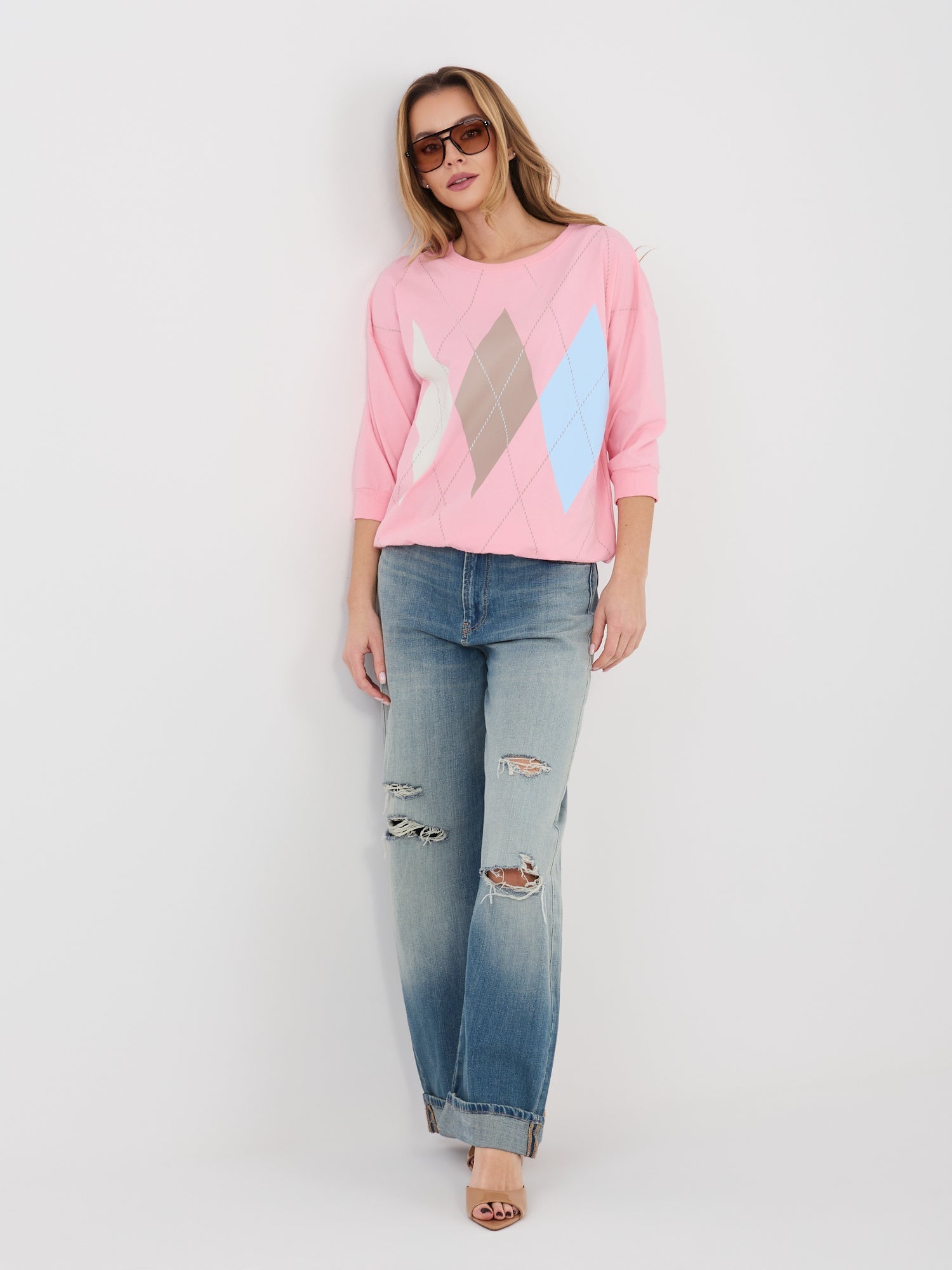 Felpa leggera in cotone elasticizzato (Denise)