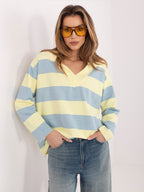 multicolore 3 / ONE SIZE Felpa Light con Scollo a V