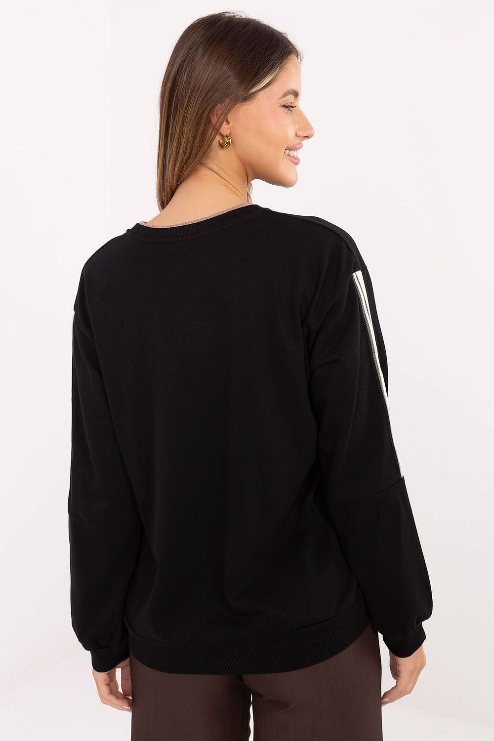 Felpa oversize in cotone elasticizzato - 219970