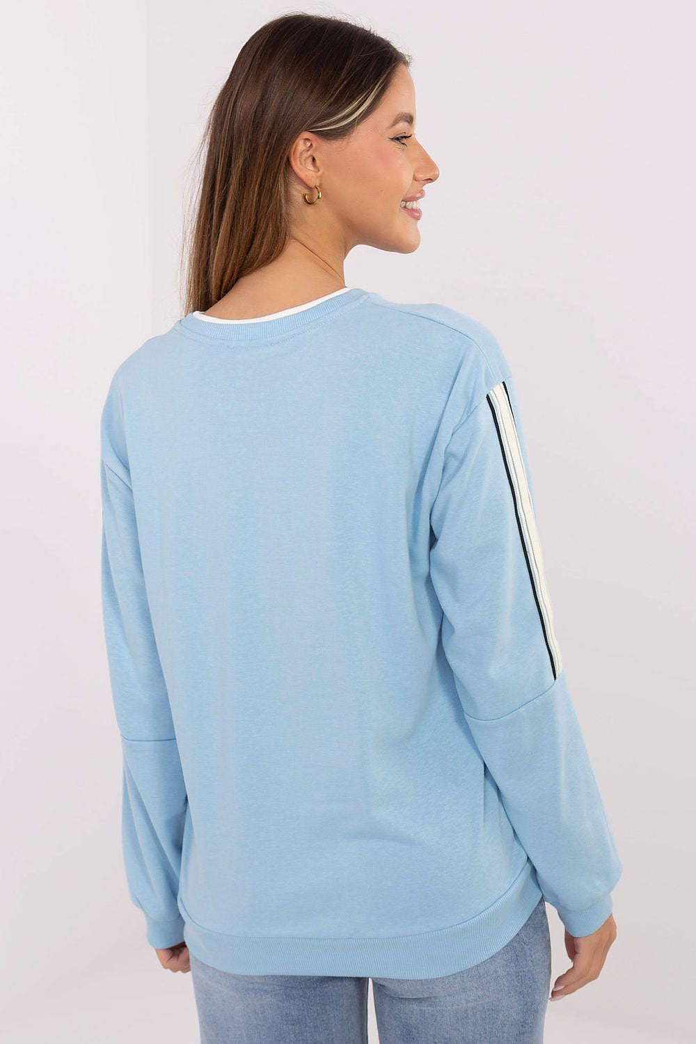 Felpa oversize in cotone elasticizzato - 219970