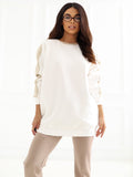 S/M / Bianco Felpa oversize (Larissa)