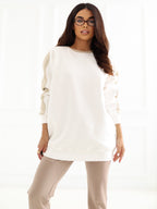 S/M / Bianco Felpa oversize (Larissa)