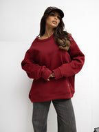 ONE SIZE / Bordeaux Felpa oversize (Rachele)