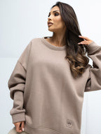 ONE SIZE / Beige Felpa oversize (Rachele)