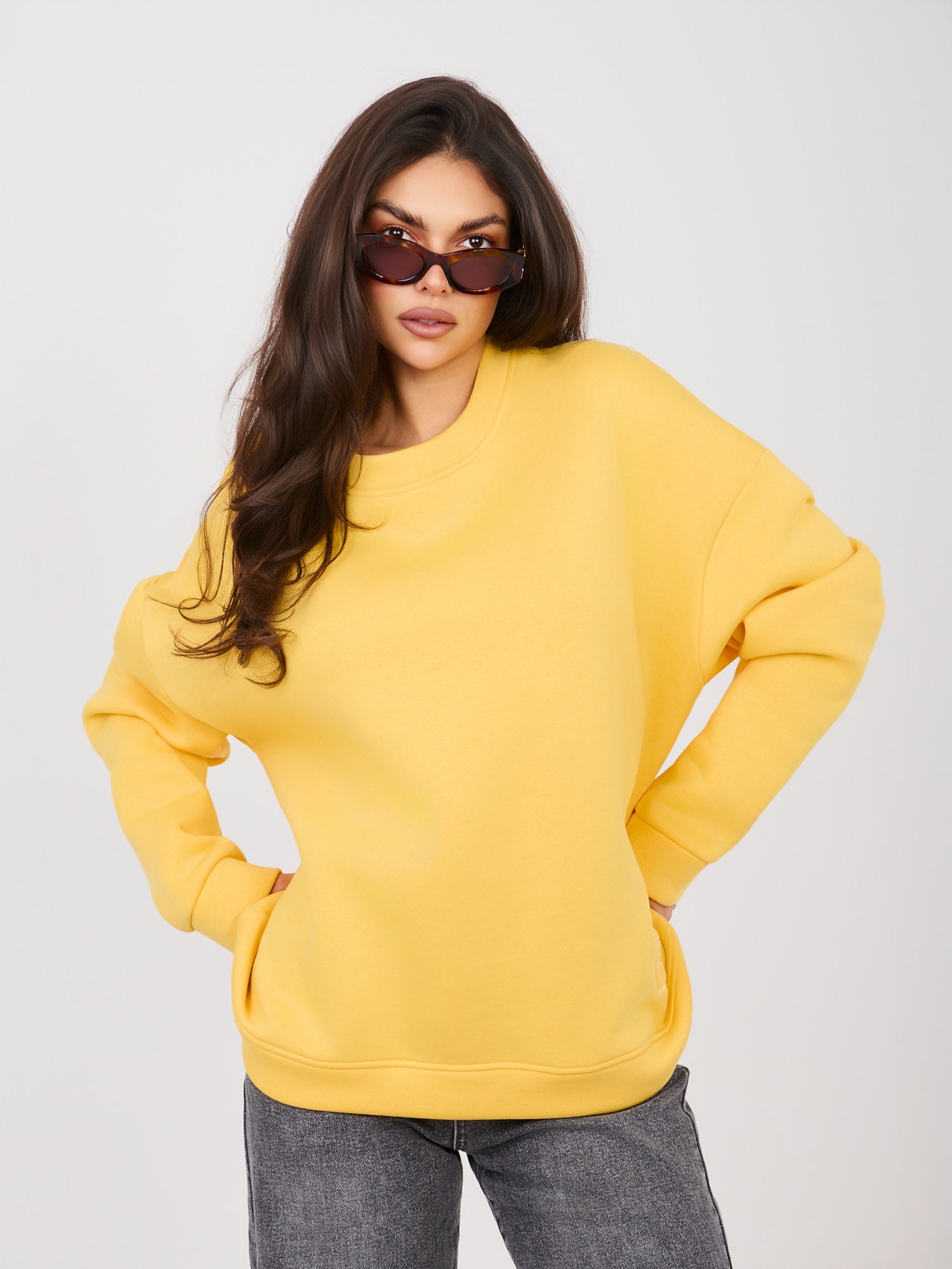 ONE SIZE / Giallo Felpa oversize (Rachele)