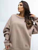 ONE SIZE / Beige Felpa oversize (Rachele)